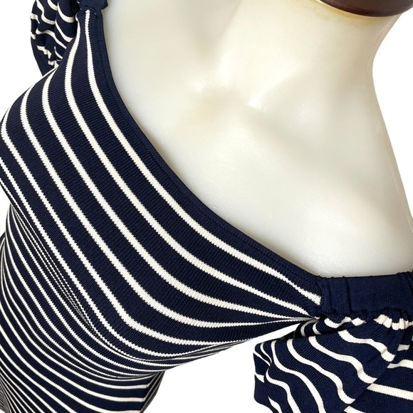 Navy White Stripe Dress 💙 - Picture 5 of 9